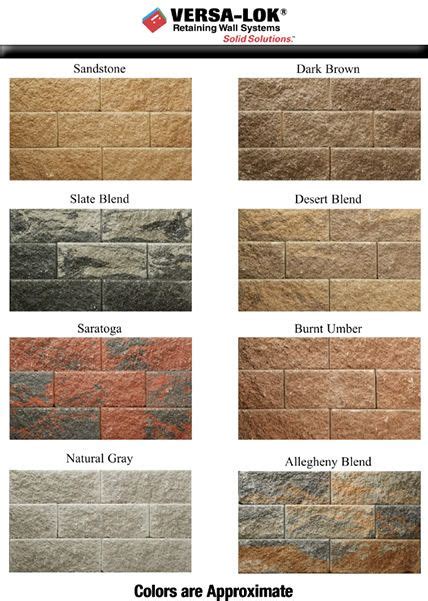 CMU colors | Retaining wall, Landscaping retaining walls, Cinder block walls