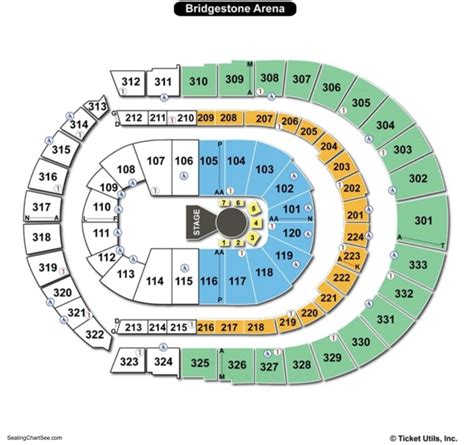 Bridgestone Arena Seating Chart | Seating Charts & Tickets