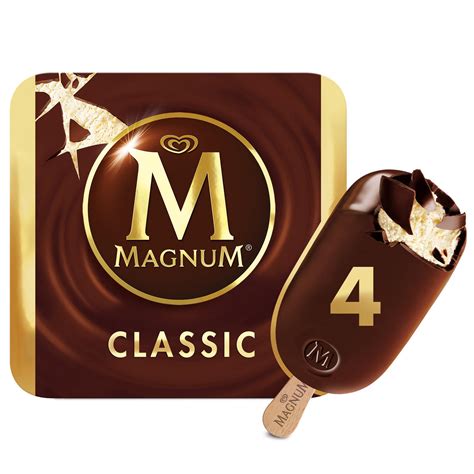 Magnum Classic Ice Cream 4 x 110ml | Lollies, Cones & Choc Ices ...