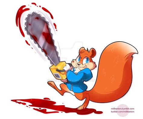 Conker Chainsaw by albadune on DeviantArt Banjo Kazooie, Squirrel Art ...