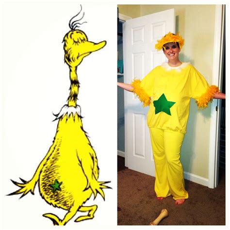 Star bellied Sneetch Teacher costume | Teacher costumes, Book character costumes, Dr seuss day