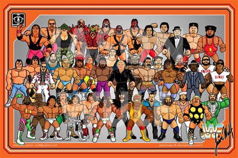 WWF Hasbro 1990 Roster Poster by jasonwulf on deviantART | Wwf hasbro ...