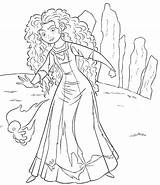 Disney Princess Merida From Brave coloring Page  Download Print Or sketch template
