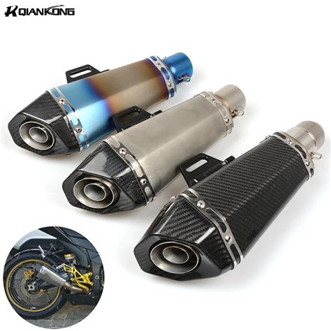 Motorbike 51mm AK exhaust muffler pipe db killer 36mm connector For ...