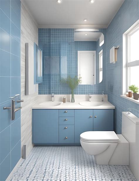 Premium AI Image | Colourful bathroom design