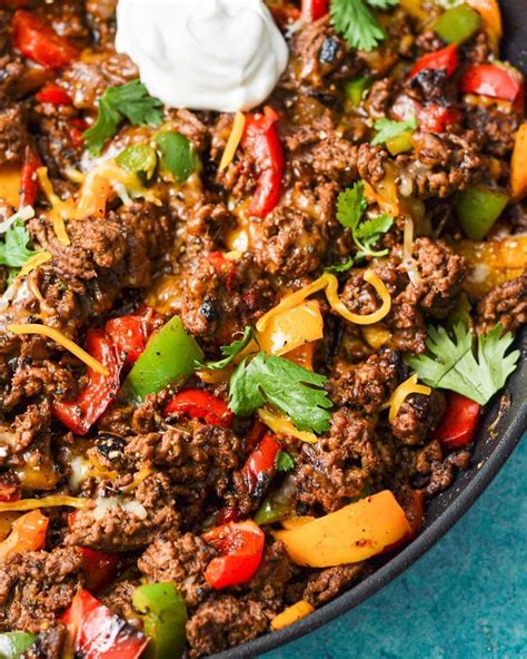 Using lean ground beef doesn't mean you have to sacrifice flavor. | Recipes, Taco skillet recipe ...