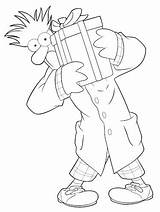 Beaker Muppet Coloring Page Pages sketch template