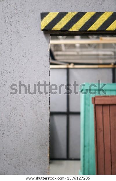 Exit Entrance Warehouse Warning Sign Color Stock Photo 1396127285 ...