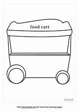 Free Food Carts Coloring Page  Printables Kidadl sketch template