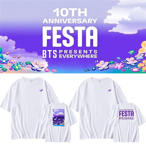 BTS 10th Anniversary Festa T-Shirt – idollookbook