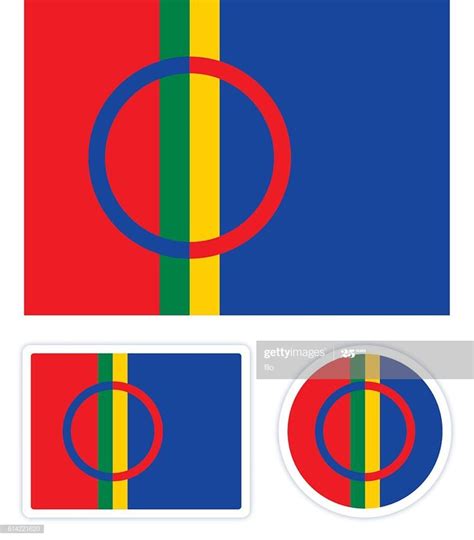 Sami flag of the Sami people, the indigenous nation of the Nordic...