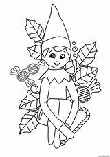Elf Coloring Page » Turkau sketch template