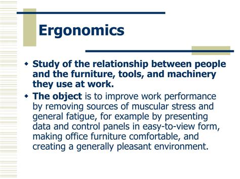 PPT - Ergonomics and Human Factors PowerPoint Presentation, free ...