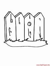 Picket Fence Outline Coloring Pages sketch template