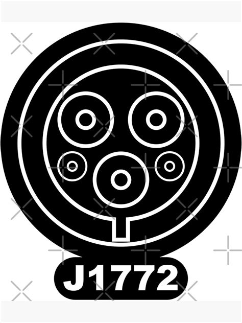 "J1772 Charger Type Symbol" Poster for Sale by Yorkiedesign | Redbubble