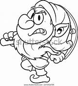 Angry Miner Dwarf Coloring Page Kids Stock Illustration 2372426705  sketch template