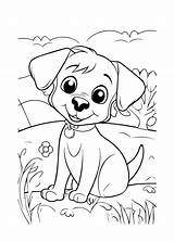 Premium Vector  Dog coloring Pages Puppy And Animal sketch template
