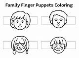 Finger Family Coloring sketch template