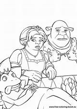 Disney Coloring Pages Shrek sketch template