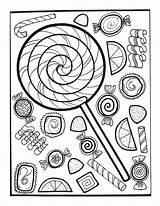 Candy Coloring Pages Printable  Word Searches sketch template