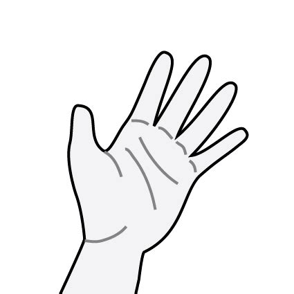 Hand Colouring In Clipart - Free Printable Coloring Pages of Hands