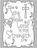 The Joy Of Lord Is My Strength Coloring Page Pages sketch template
