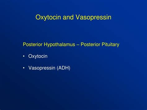 PPT - Oxytocin and Vasopressin PowerPoint Presentation, free download - ID:3946132