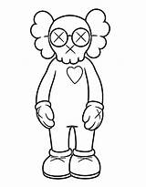 Simple Kaws coloring Page  Download Print Or Color Online For Free sketch template
