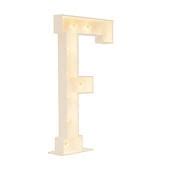 Wood Marquee Letter F