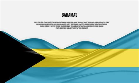 Premium Vector | Bahamas flag design waving bahamas flag made of satin ...