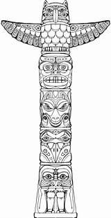 Free printable totem Pole coloring Pages For Kids – Artofit sketch template