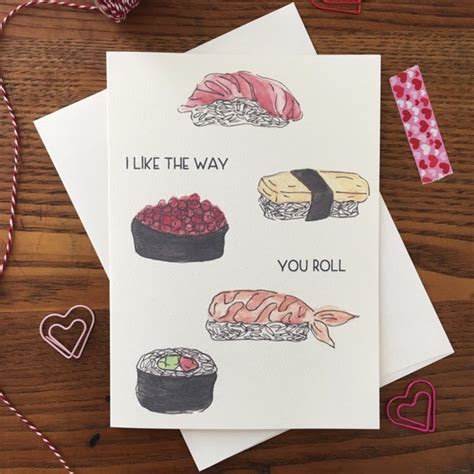 Sushi Card. Cute Sushi Card. Sushi Pun. Anniversary Card. | Etsy