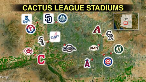 Mlb Spring Training Locations Map - Arlene Natassia