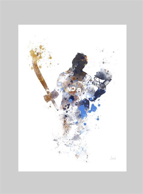 Sachin Tendulkar ART PRINT Cricket, India, Sport, Gift, Wall Art, Home ...