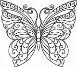 Butterfly Pages Outline Coloring Printable Colouring Kids Butterflies  sketch template
