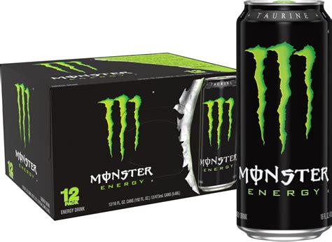 Monster Energy Drink, Original, 16 fl oz, 12 Pack - Walmart.com ...