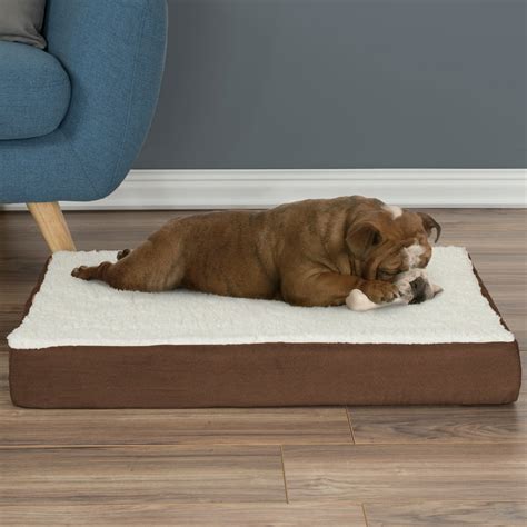 Petmaker Orthopedic Pet Dog Bed, Brown - Walmart.com - Walmart.com