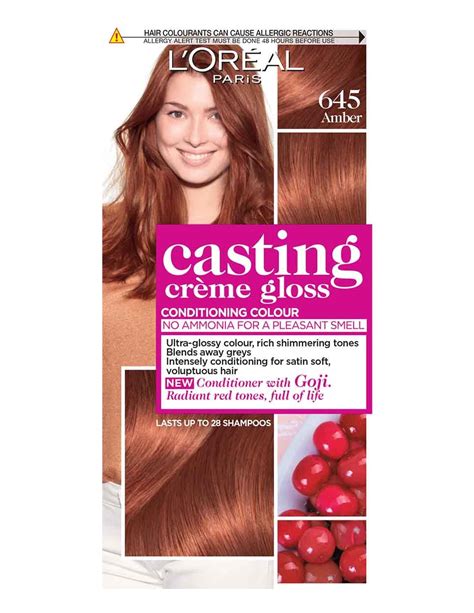 With a truly gorgeous glow and hold, try our Casting Crème Gloss Amber Hair Colour - a semi ...