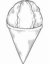 Snow Cone coloring Page  ColouringPages sketch template