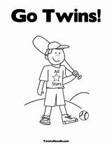 Minnesota Twins Logo Coloring Page Pages sketch template