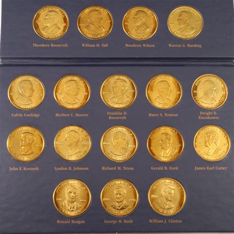 "A Coin History of the U.S. Presidents" Commemorative Medal Set | EBTH