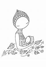 Breastfeeding Coloring Pages sketch template