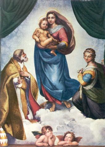 Sistine Madonna - by Raphael