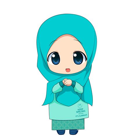 Gambar Kartun Muslimah Png - Koleksi Gambar HD