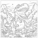 Dino Coloring Book  Pages Mimi Panda sketch template