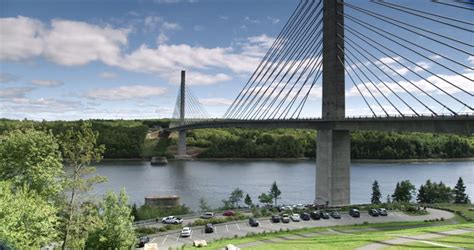 View Of The Penobscot Narrows Bridge That Connects Verona Island To ...