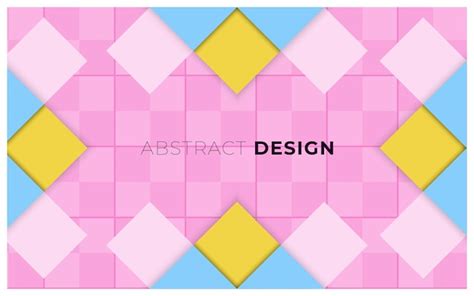 Premium Vector | Pink and blue 3d geometric background design