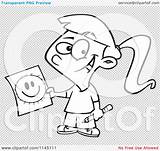 Cartoon Clipart Of A Black And White Happy Girl Showing Connect The  sketch template