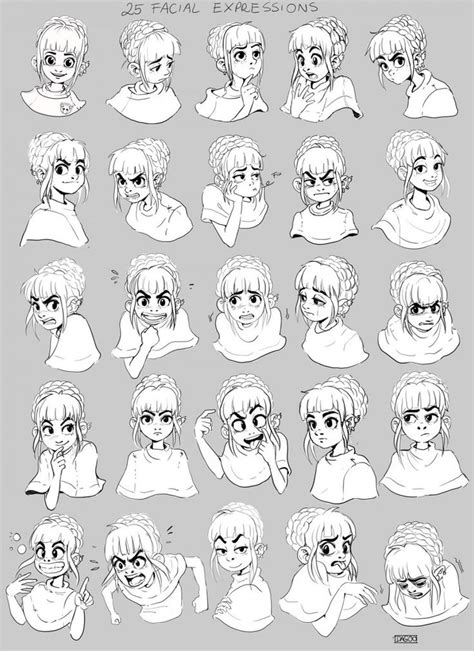 Laughing Anime Faces Expressions | Drawing face expressions, Facial ...