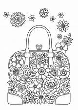 Pocketbook Coloring Pages  Purse Handbag Waldo Harvey sketch template
